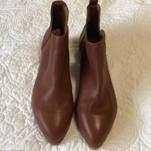 Nine West Cognac colored booties